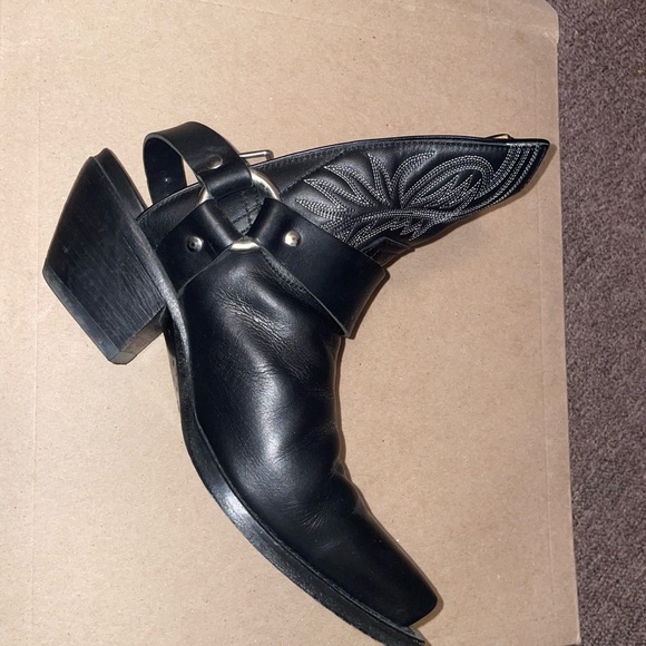 R13 Harness Leather Half Cowboy Boots - Picture 2 of 6